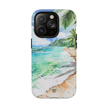 Watercolor Beach MagSafe Tough iPhone Case – iPhone 14 Pro, Matte