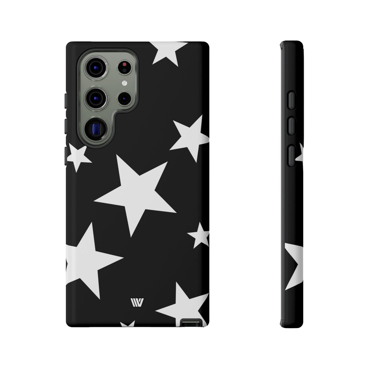 JET BLACK BOLD STARS | Tough Phone Case