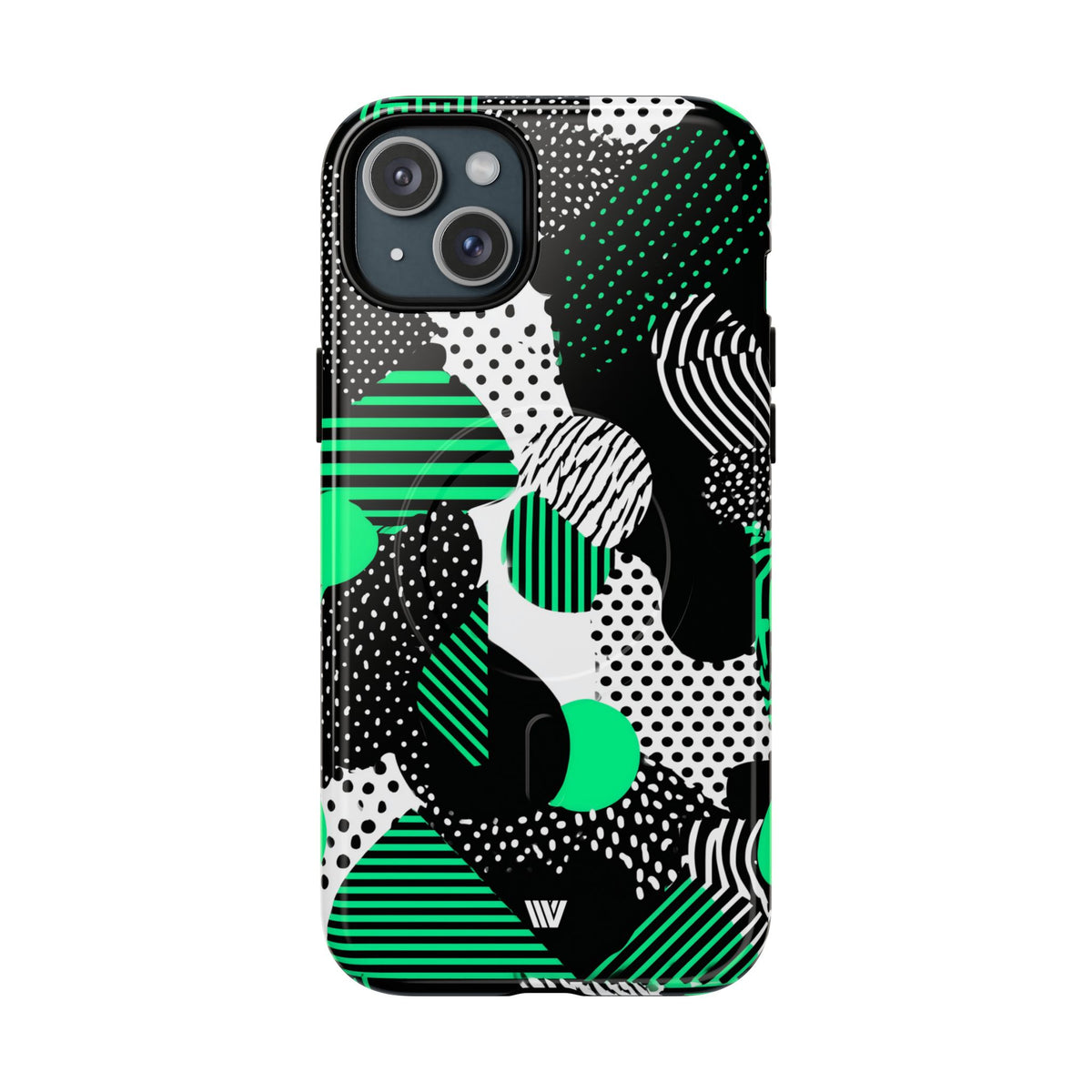 Pattern Clash MagSafe Tough iPhone Case – iPhone 15 Plus, Glossy