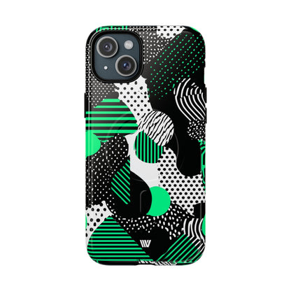 Pattern Clash MagSafe Tough iPhone Case – iPhone 15 Plus, Glossy