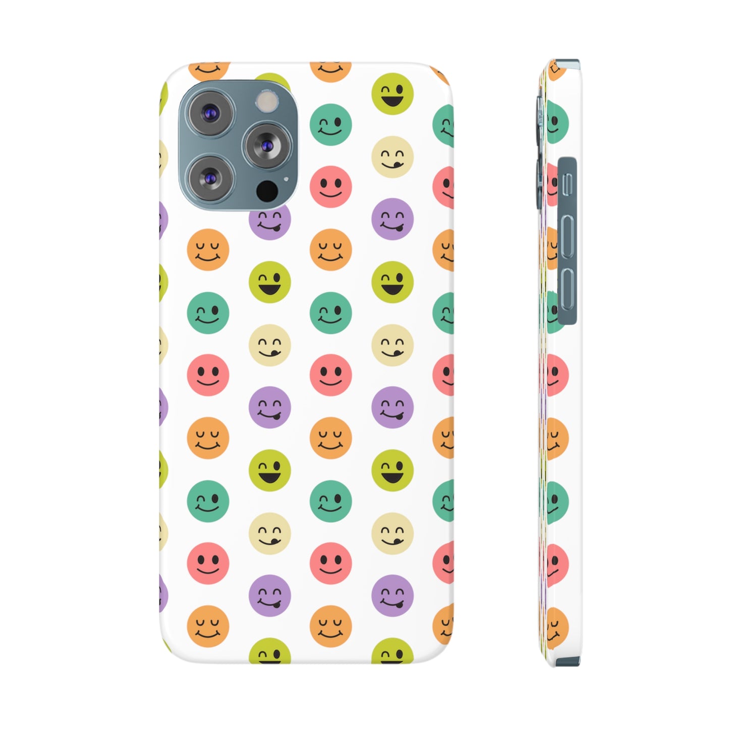 SMILEY FACE PATTERN | Slim iPhone Case - Trovvve