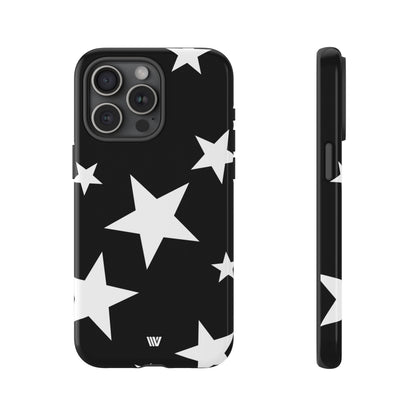 JET BLACK BOLD STARS | Tough Phone Case