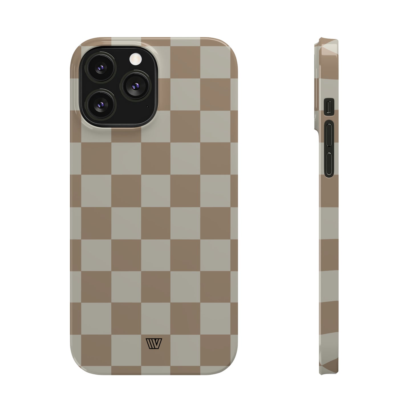 NEUTRAL CHECKERBOARD | Slim iPhone Case - Trovvve