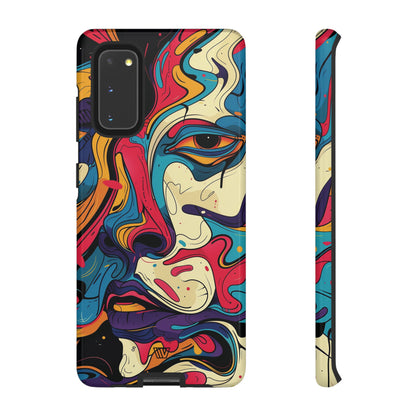 PAINT SWIRL FACE | Tough Phone Case