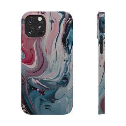 BLUE PASTEL SWIRL | Slim iPhone Case