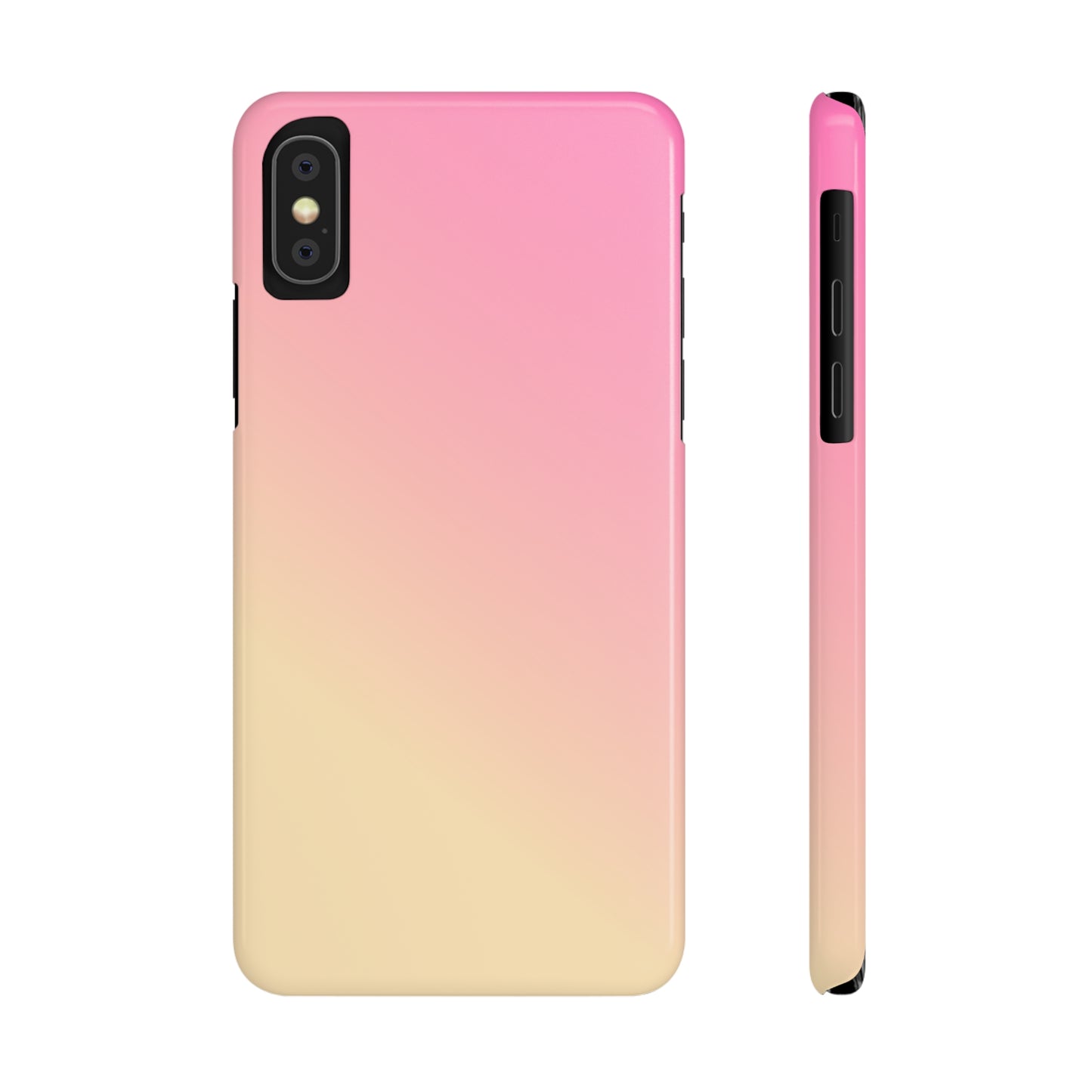 PINK YELLOW GRADIENT | Slim iPhone Case - Trovvve