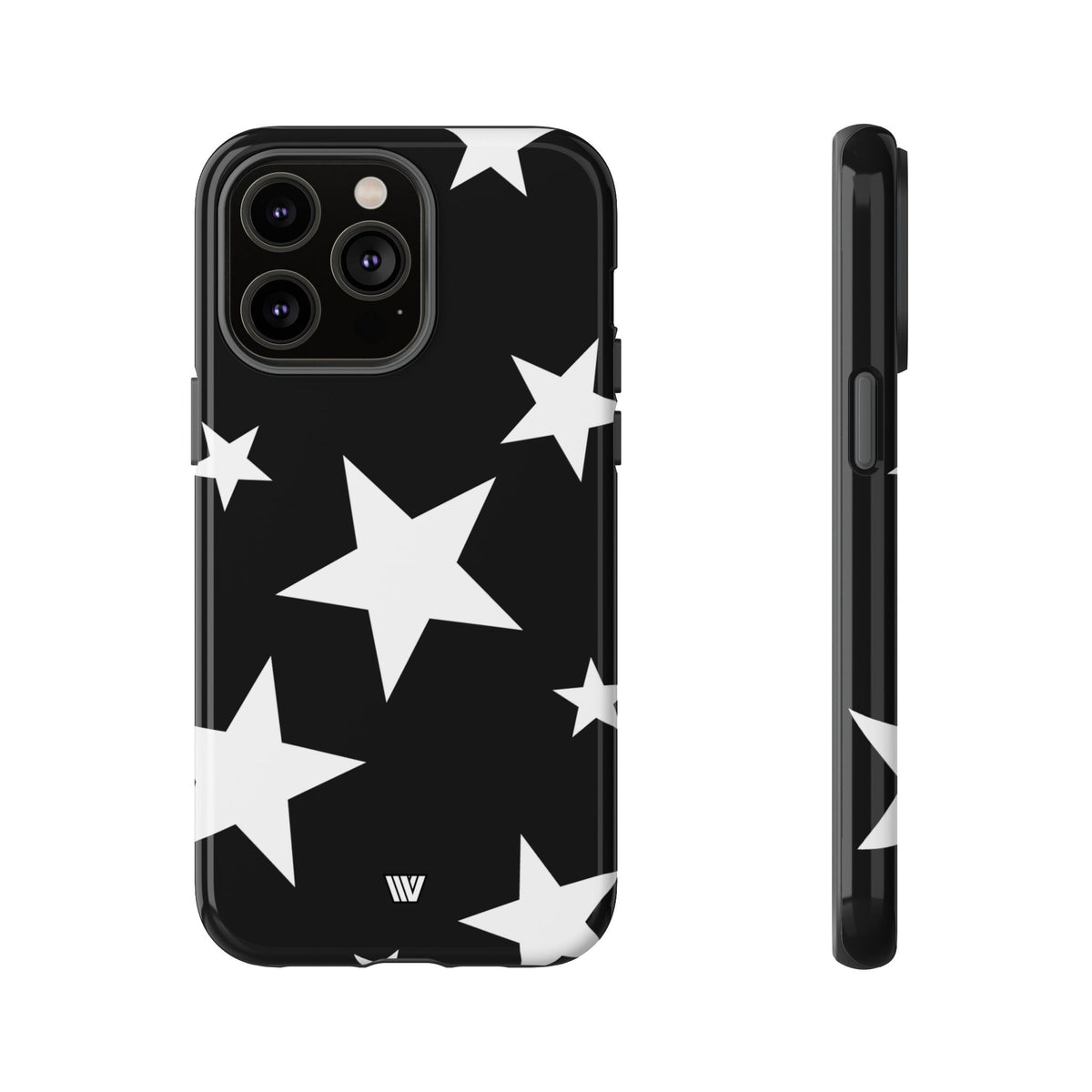 JET BLACK BOLD STARS | Tough Phone Case