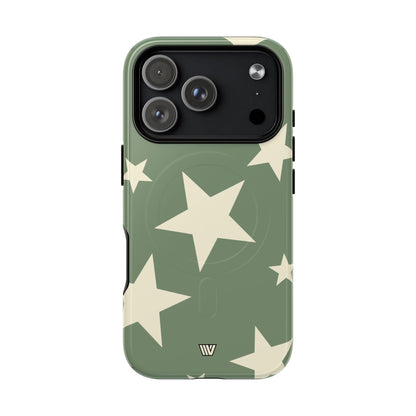 SAGE BOLD STARS | MagSafe Tough iPhone Case