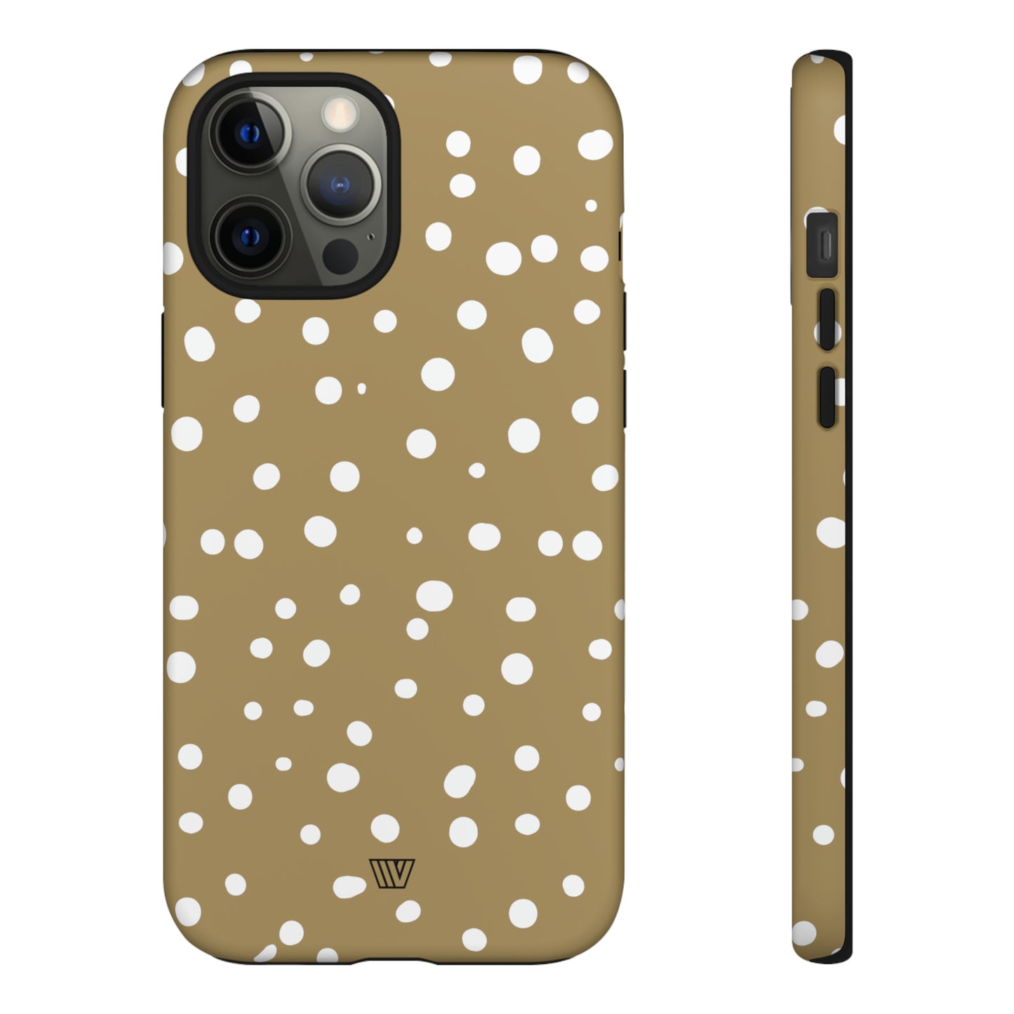 DARK BEIGE DOTS | Tough Phone Case - Trovvve