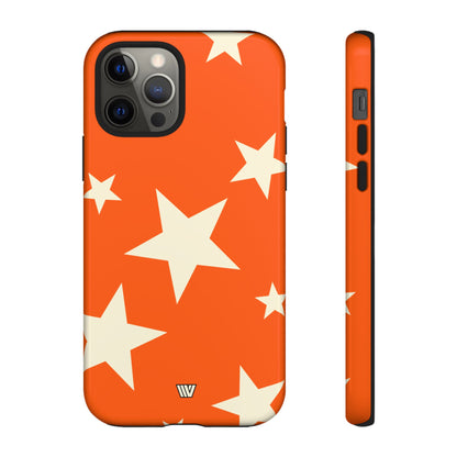ORANGE BOLD STARS | Tough Phone Case