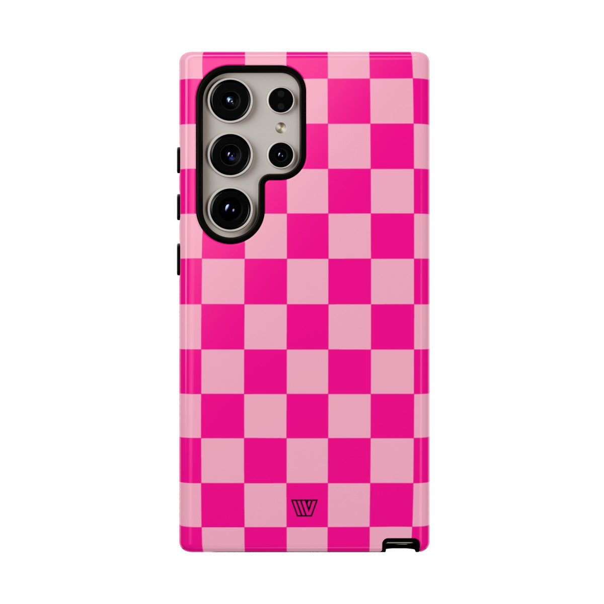 HOT PINK CHECKERBOARD | Tough Phone Case