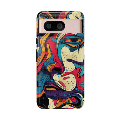 PAINT SWIRL FACE | Tough Phone Case