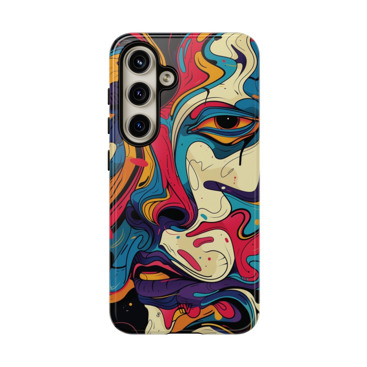 PAINT SWIRL FACE | Tough Phone Case