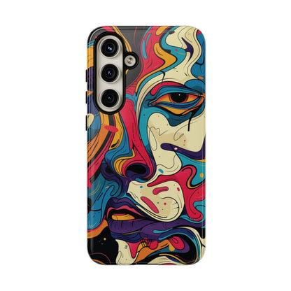 PAINT SWIRL FACE | Tough Phone Case