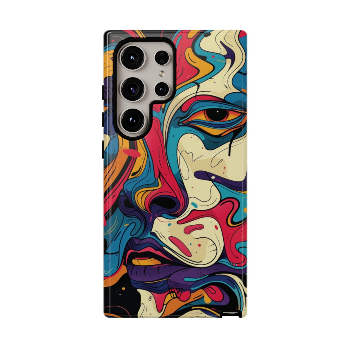 PAINT SWIRL FACE | Tough Phone Case