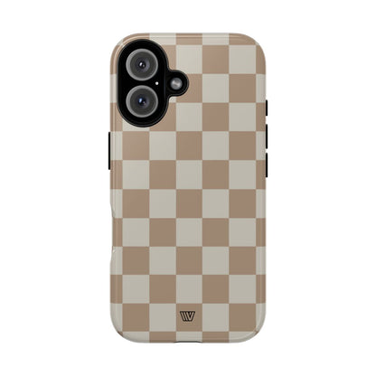 NEUTRAL CHECKERBOARD | Tough Phone Case