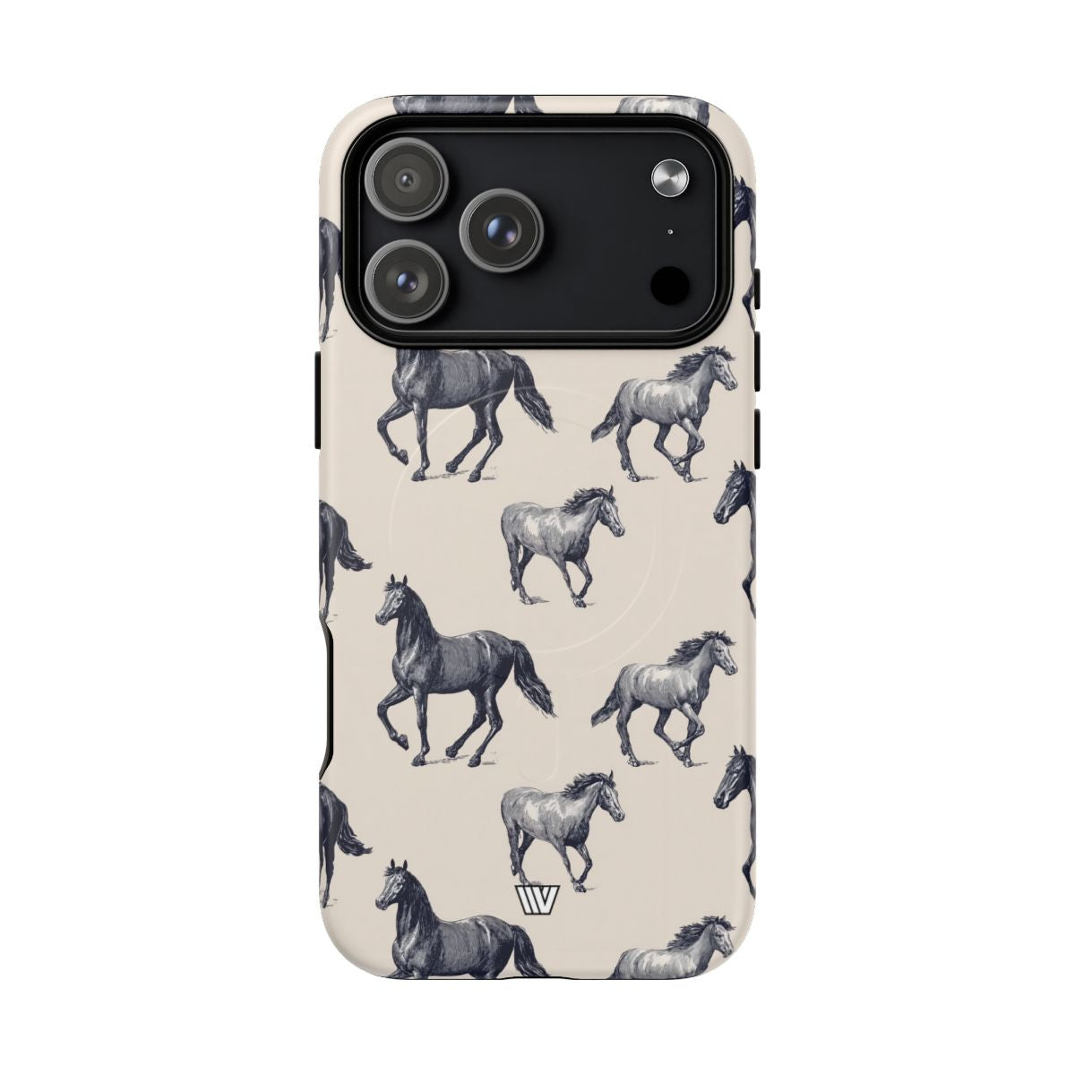 Horse Sketches MagSafe Tough iPhone Case – iPhone 18 Pro Max, Matte