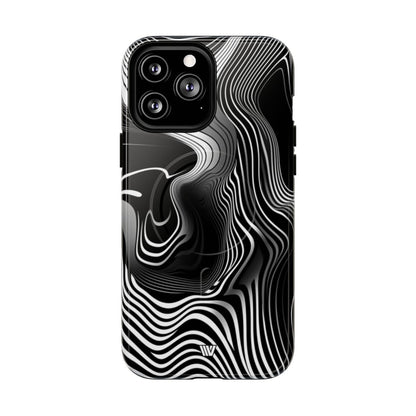 Abstract Zebra Stripes MagSafe Tough iPhone Case – iPhone 13 Pro Max, Glossy