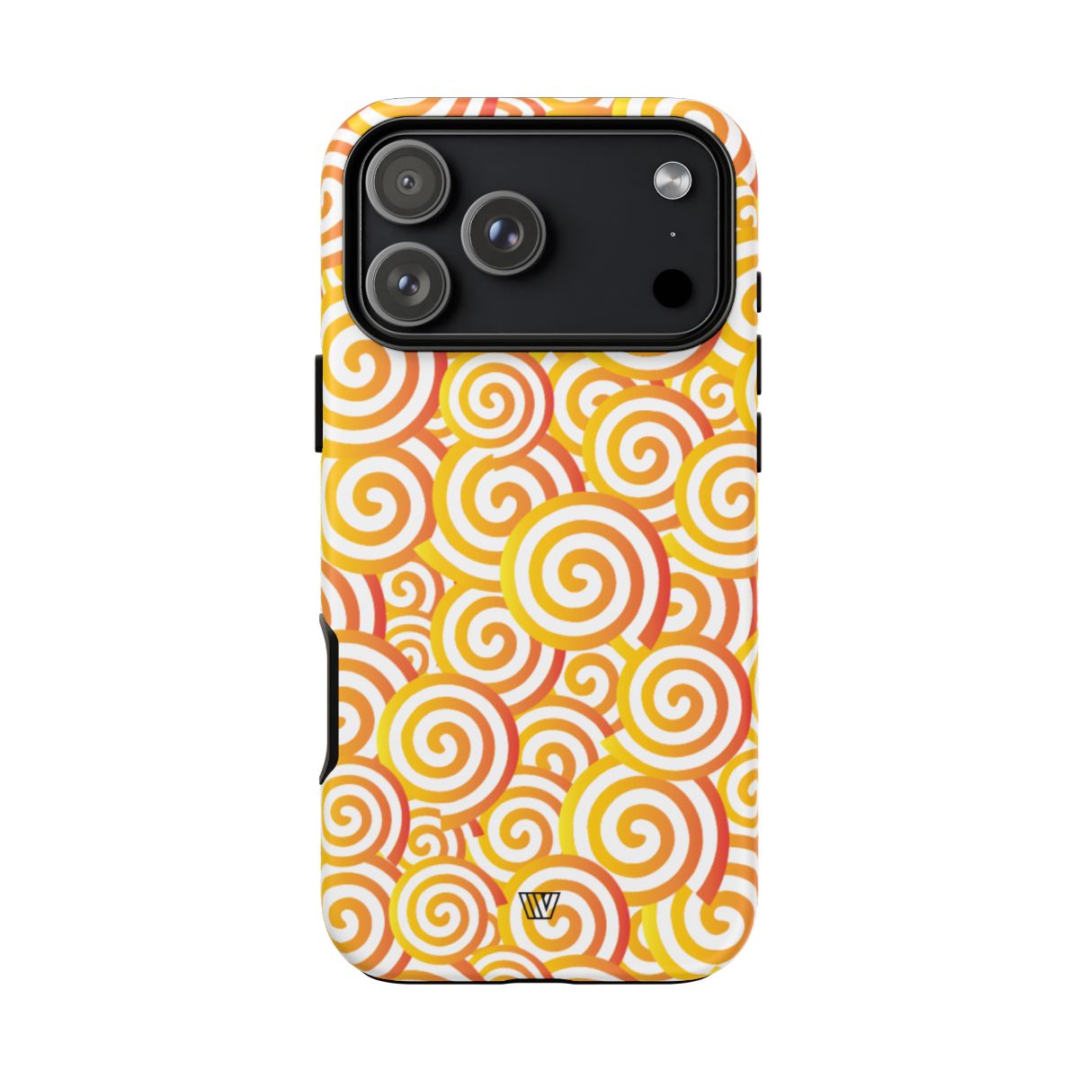 Abstract Spiral Orange Tough Phone Case – iPhone 18 Pro Max, Matte