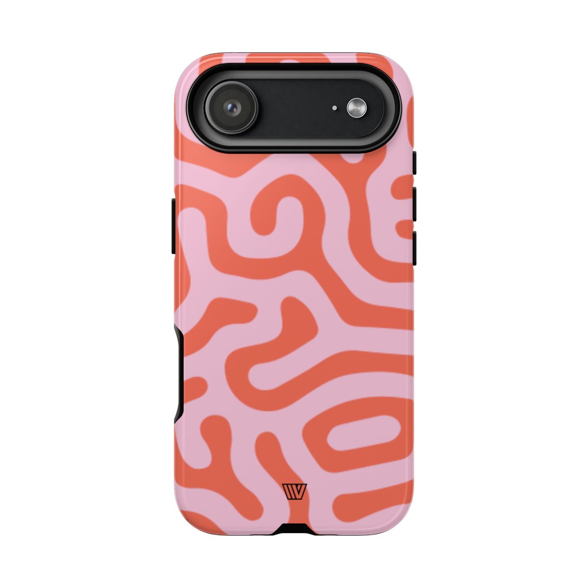 Coral Organic Lines Tough Phone Case – iPhone 17 Air, Glossy