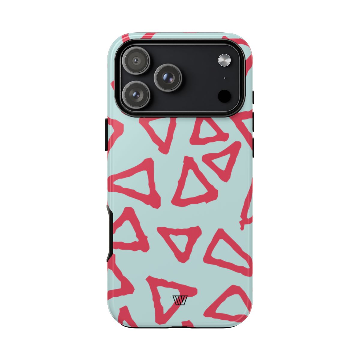 Triangle Doodle Tough Phone Case – iPhone 17 Pro Max, Glossy