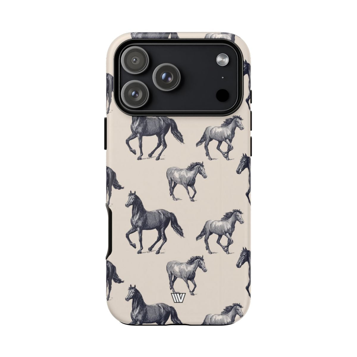Horse Sketches Tough Phone Case – iPhone 17 Pro Max, Matte
