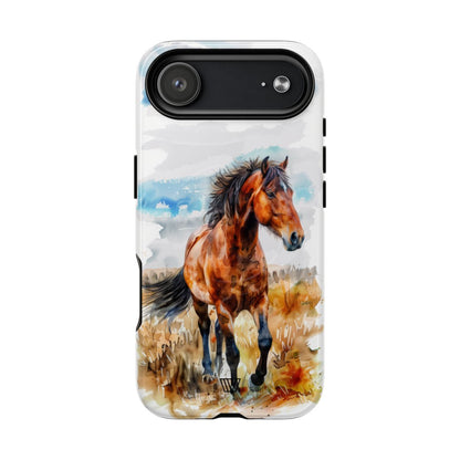 Watercolor Horse MagSafe Tough iPhone Case – iPhone 17 Air, Glossy