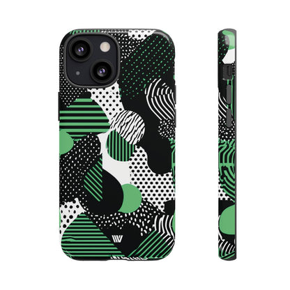 Pattern Clash Tough Phone Case – iPhone 13 Mini, Glossy