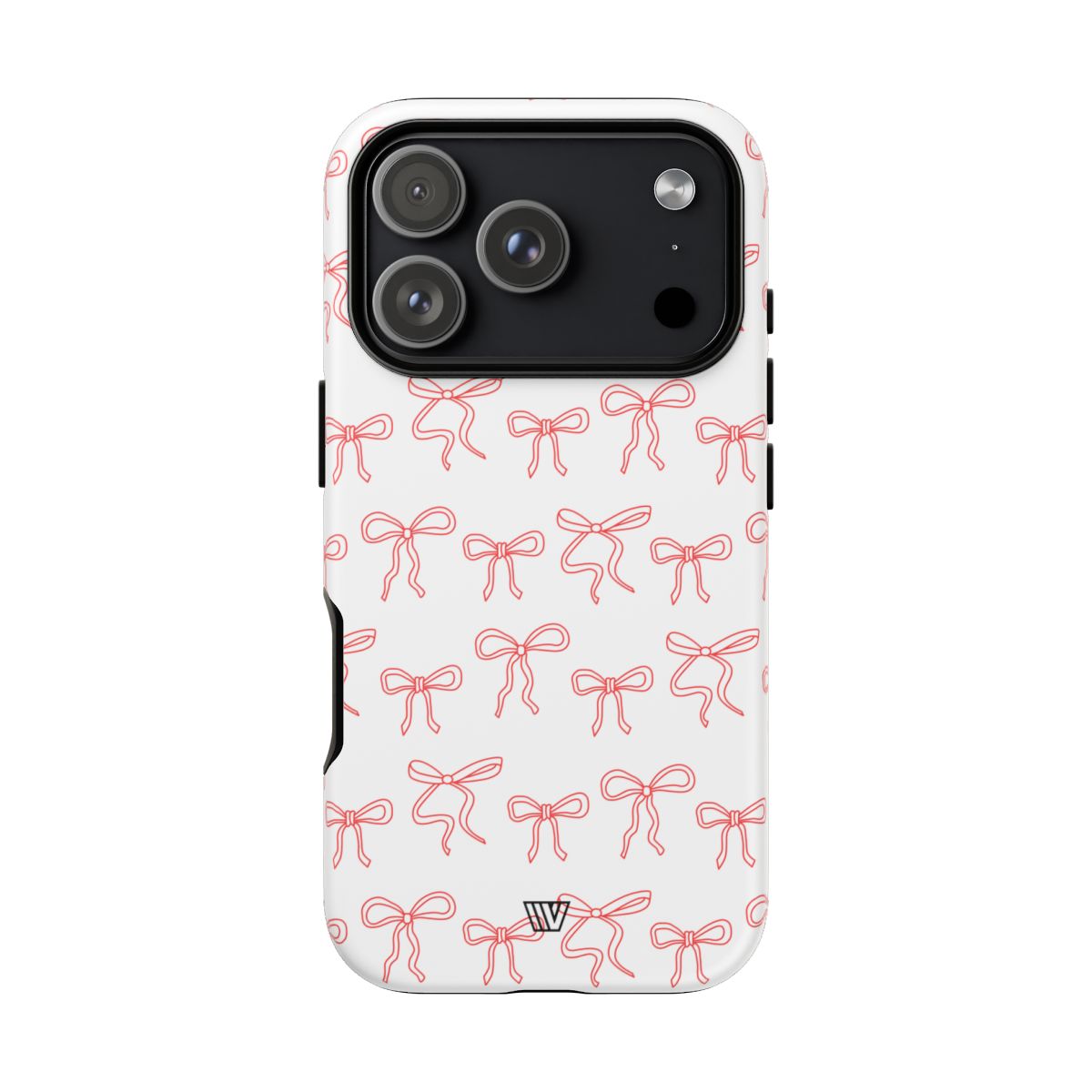Red Ribbon Charm Tough Phone Case – iPhone 17 Pro, Matte