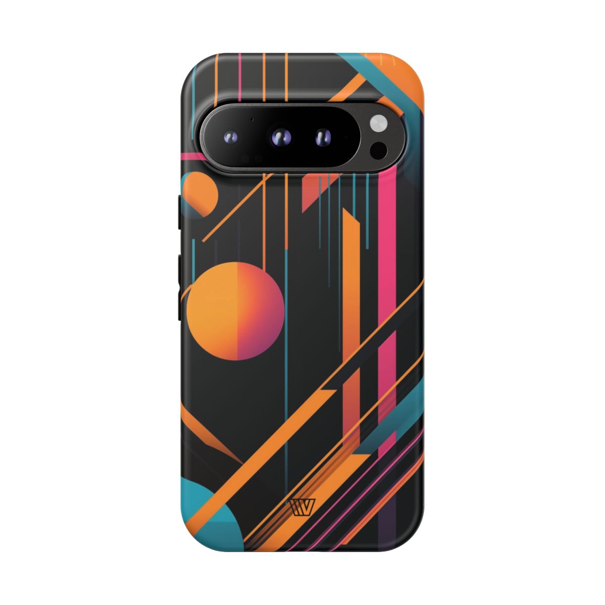 Bold Retro Lines Tough Phone Case – Google Pixel 9 Pro, Matte