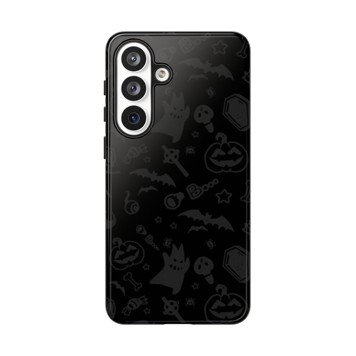 Spooky Halloween Pattern Black Tough Case – Samsung Galaxy S26 Plus, Glossy