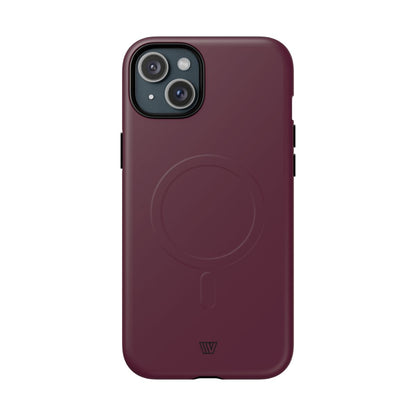 Wine Berry MagSafe Tough iPhone Case – iPhone 15 Plus, Matte