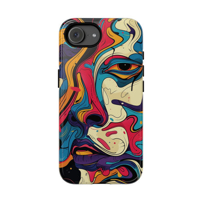 Abstract Gaze Tough Phone Case – iPhone 17e, Glossy