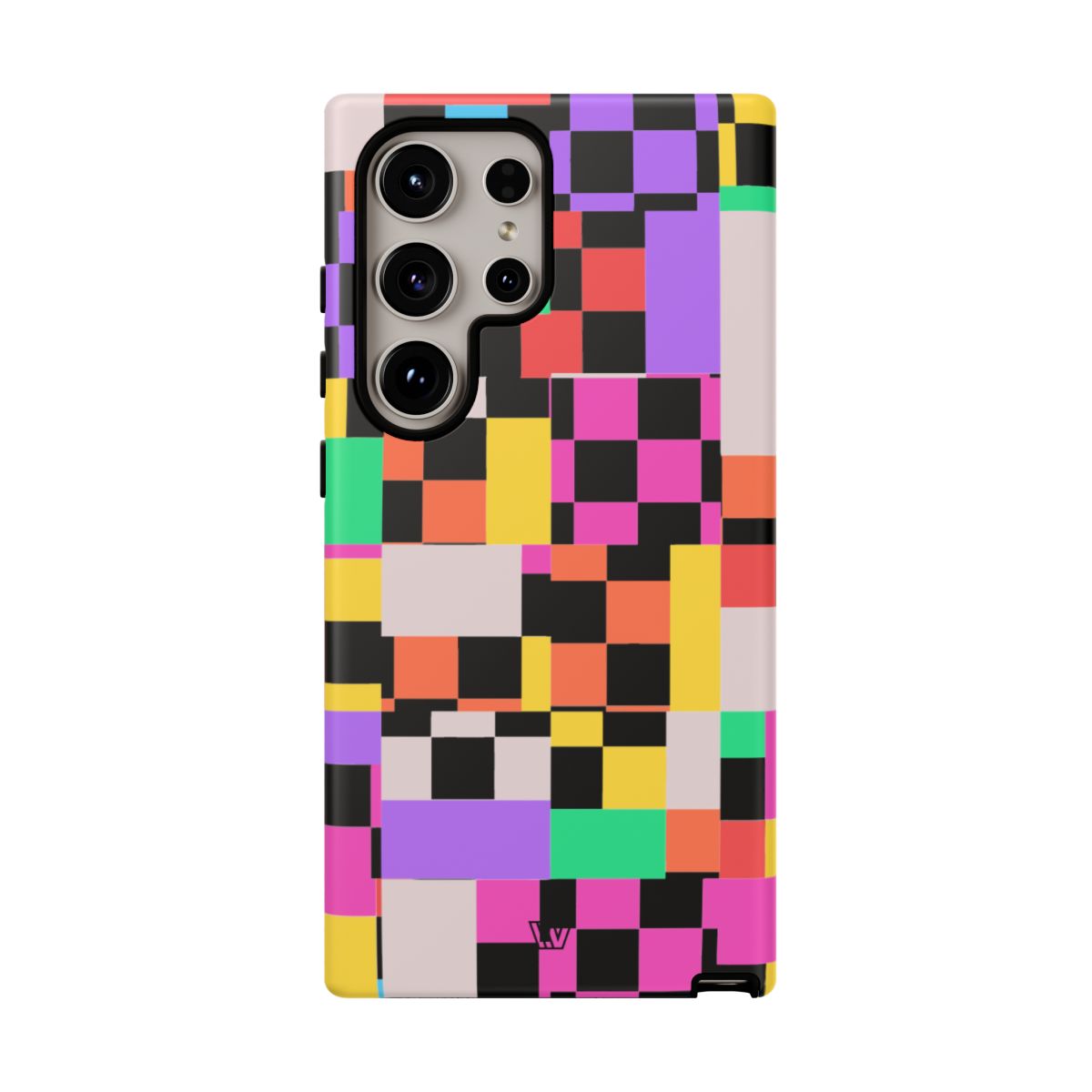 Mashed Up Checkerboard Tough Phone Case – Samsung Galaxy S24 Ultra, Matte