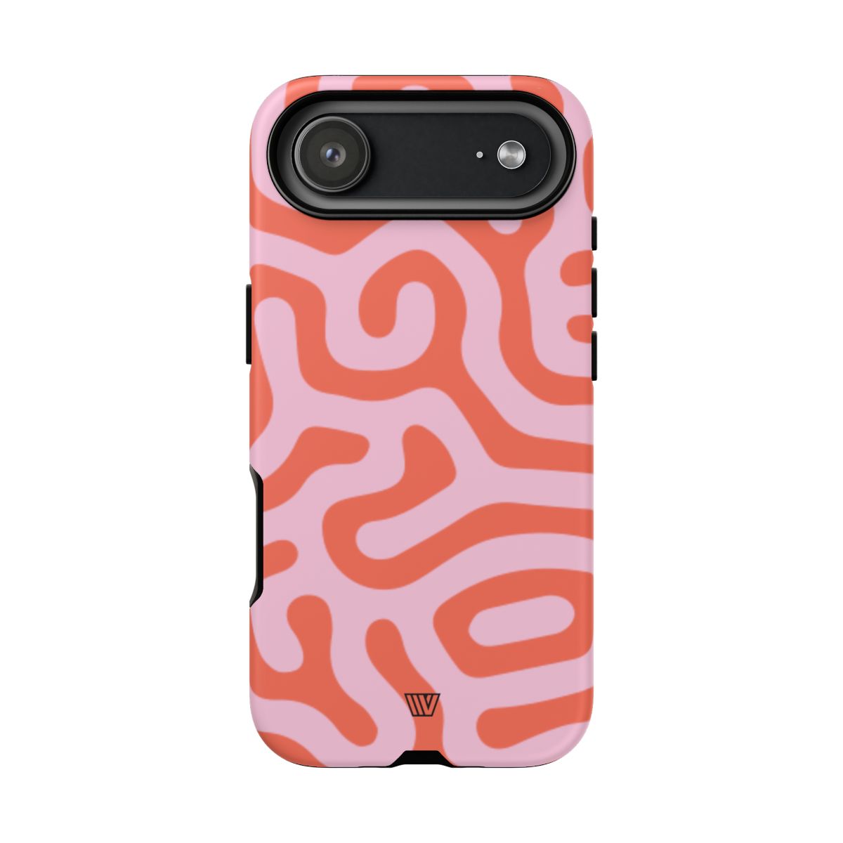 Coral Organic Lines Tough Phone Case – iPhone 17 Air, Matte