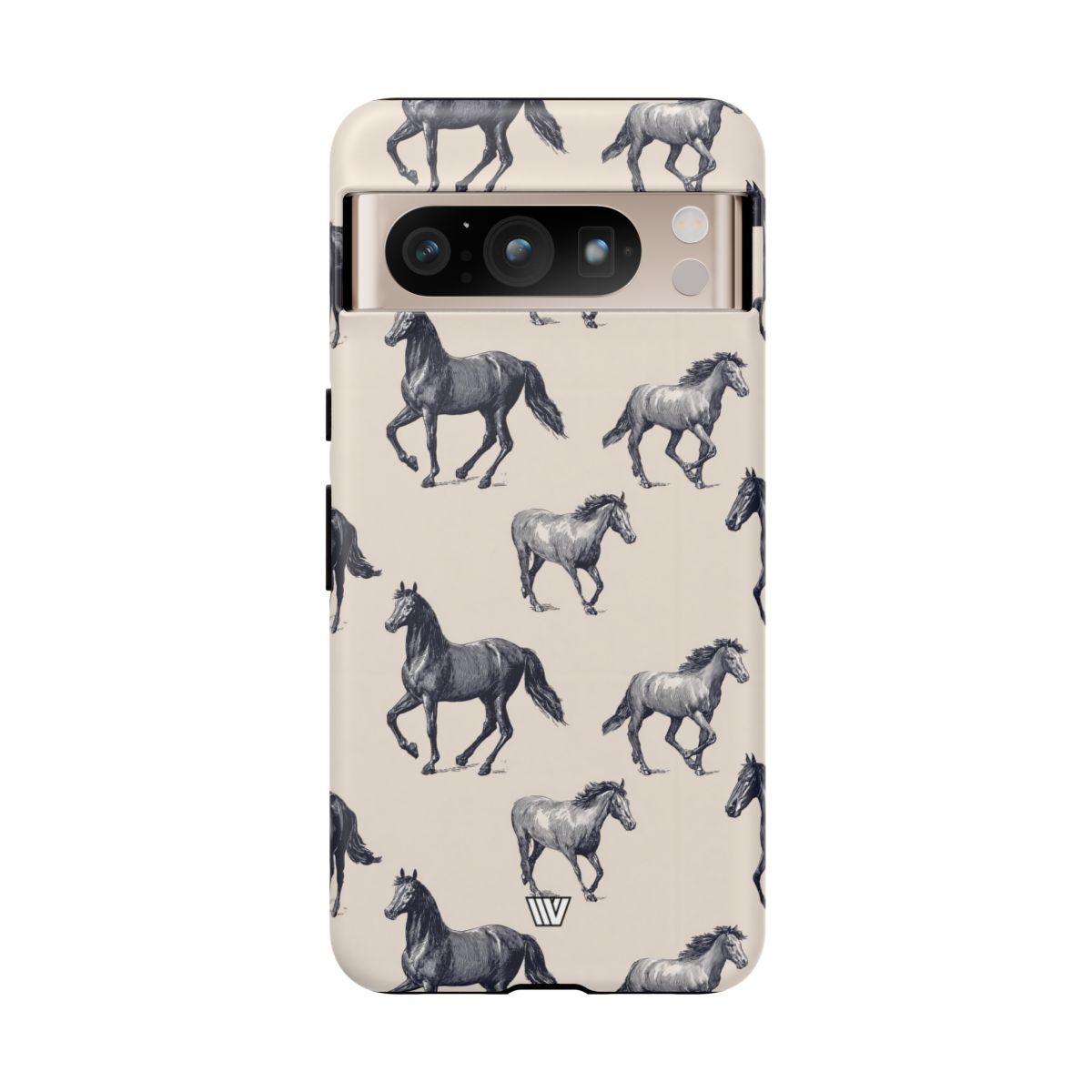 Horse Sketches Tough Phone Case – Google Pixel 8 Pro, Matte