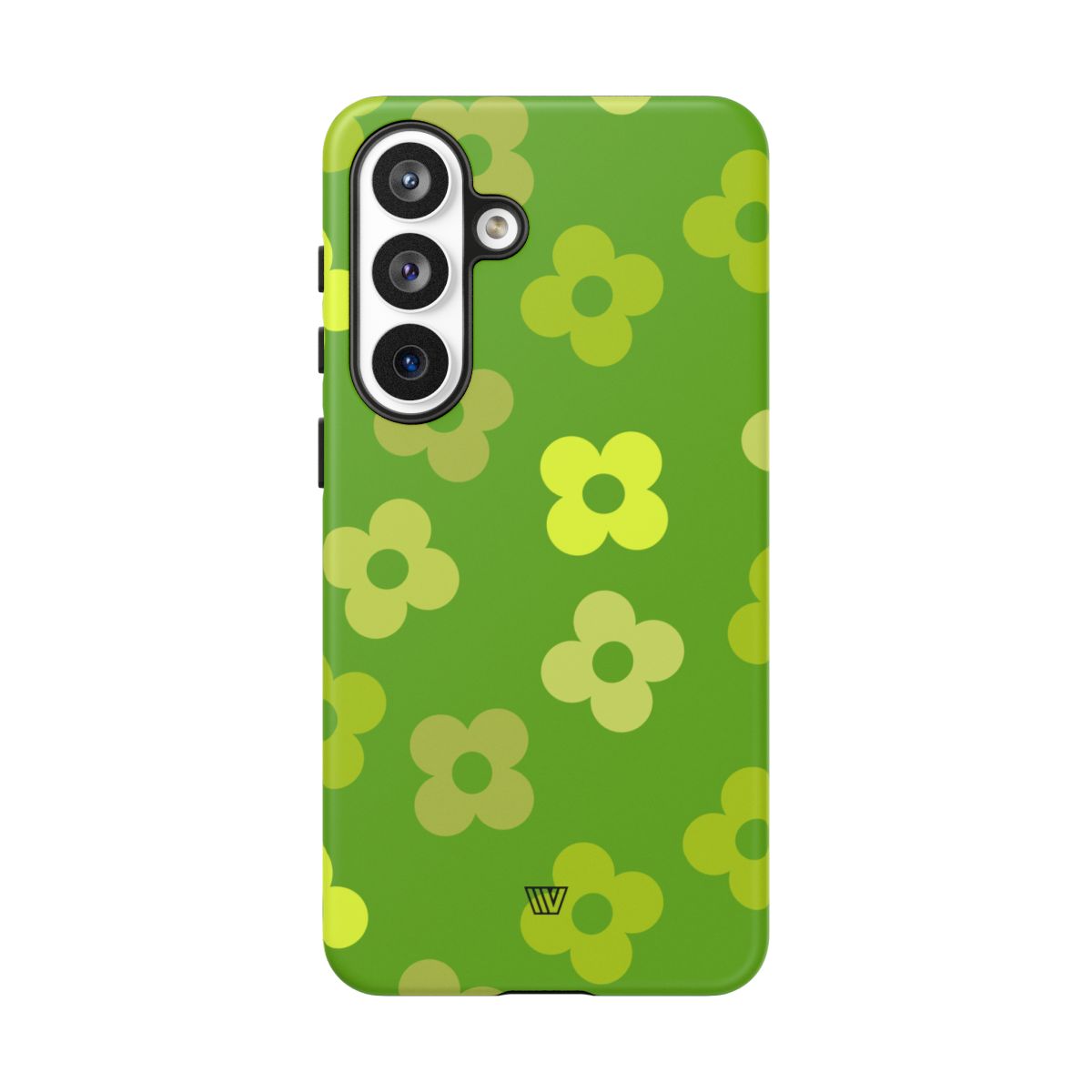 Green Retro Flowers Tough Phone Case – Samsung Galaxy S26 Plus, Matte