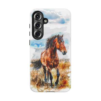 Watercolor Horse Tough Phone Case – Samsung Galaxy S25 Plus, Matte