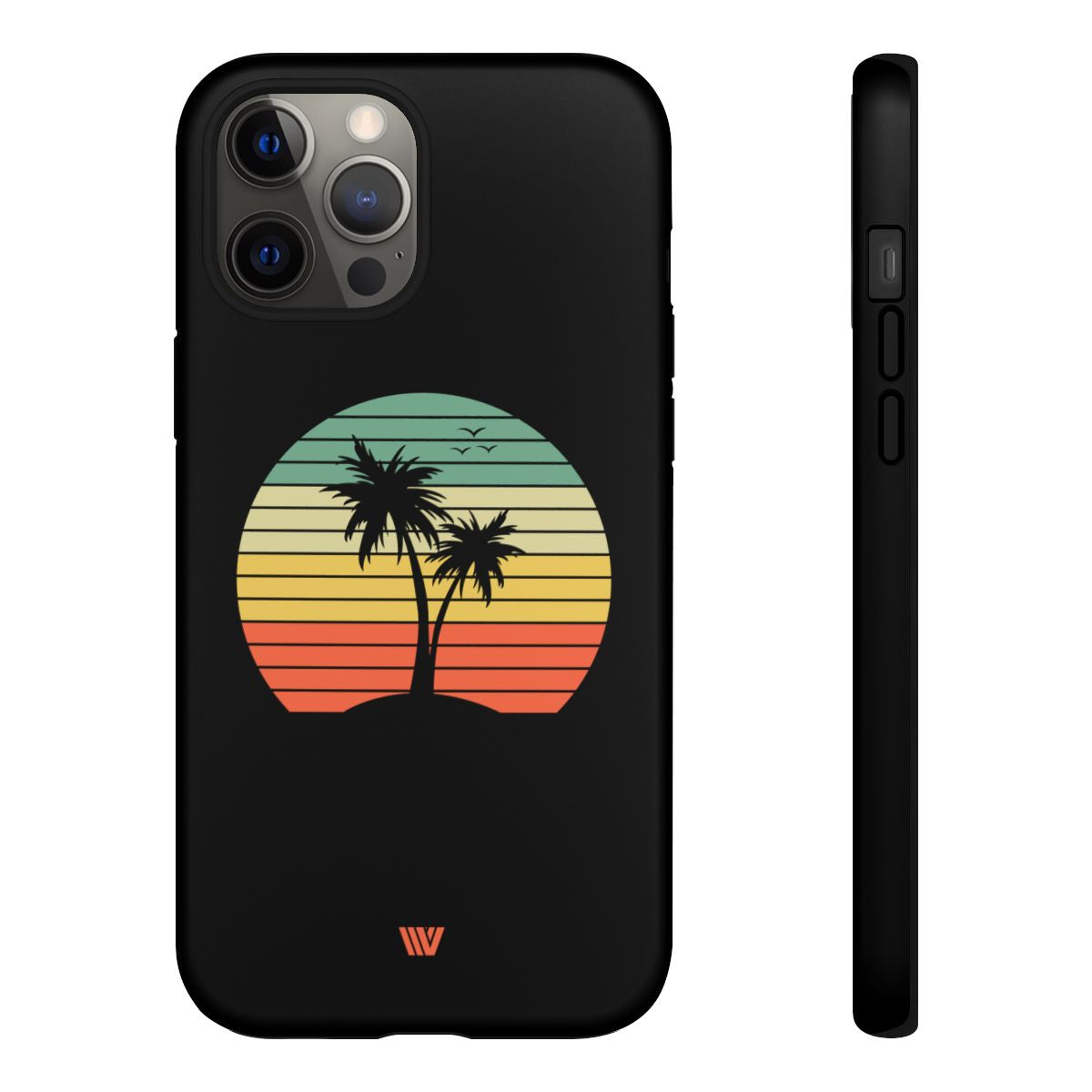 Retro Palms Tough Phone Case – iPhone 12 Pro Max, Matte
