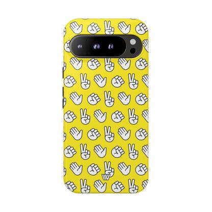 Rock Paper Scissors Tough Phone Case – Google Pixel 9 Pro XL, Glossy
