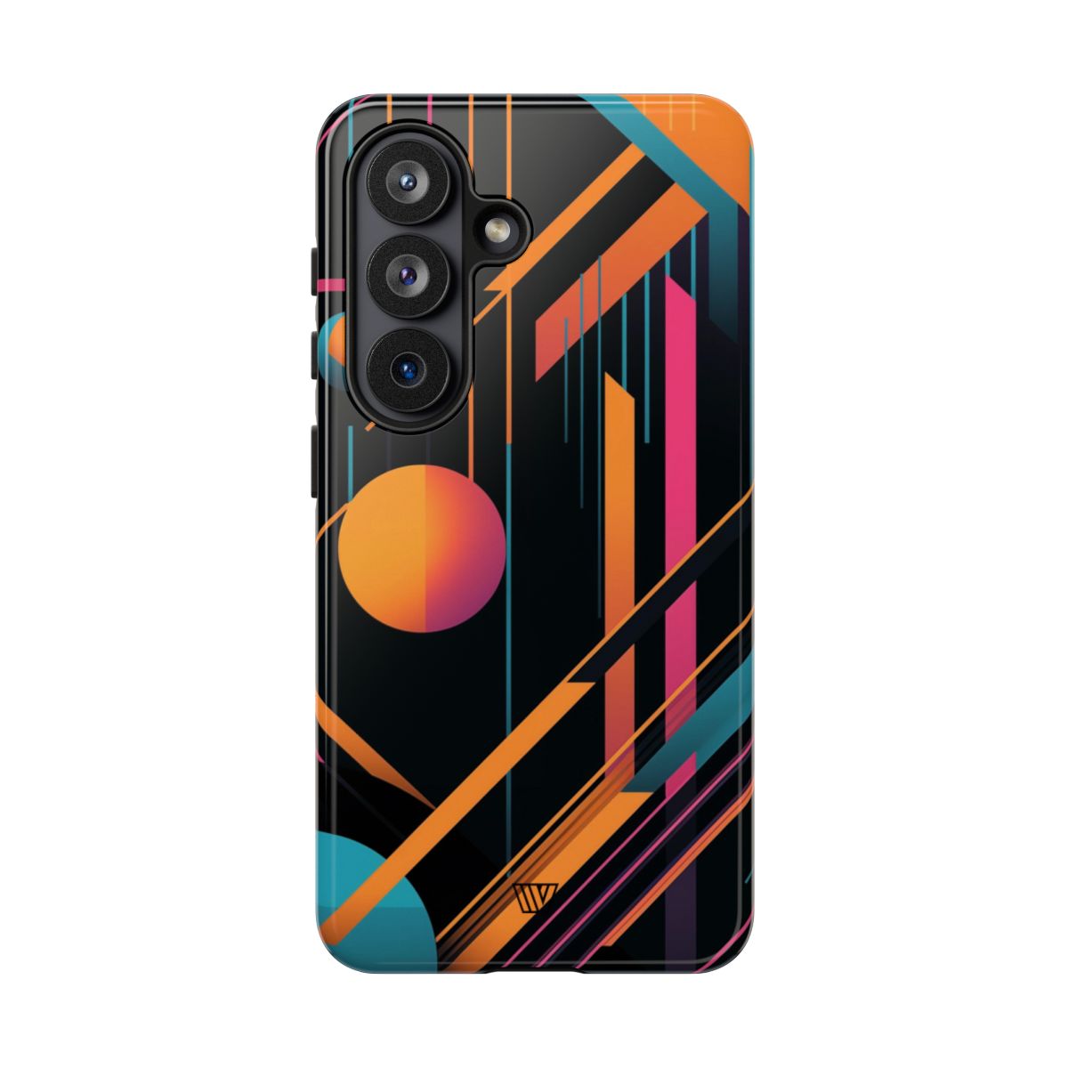 Bold Retro Lines Tough Phone Case – Samsung Galaxy S26, Glossy