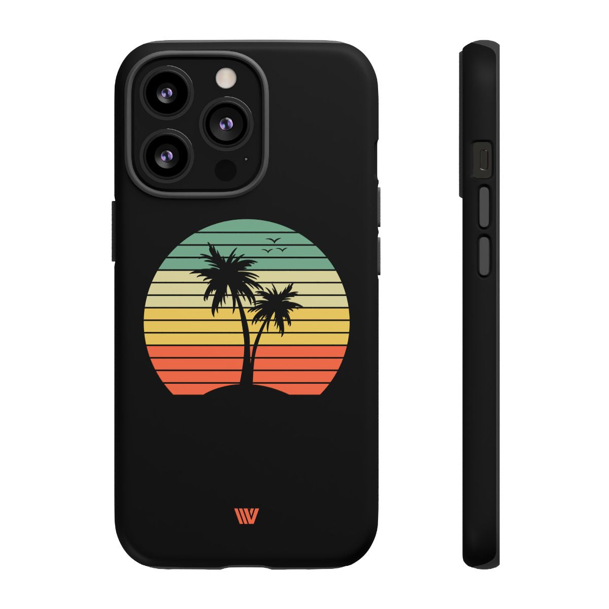 Retro Palms Tough Phone Case – iPhone 13 Pro, Matte