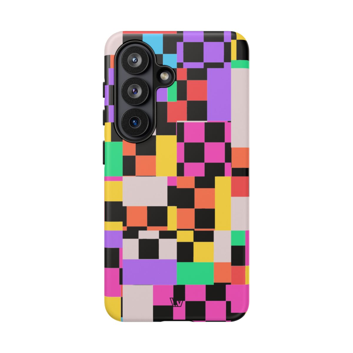Mashed Up Checkerboard Tough Phone Case – Samsung Galaxy S26, Matte