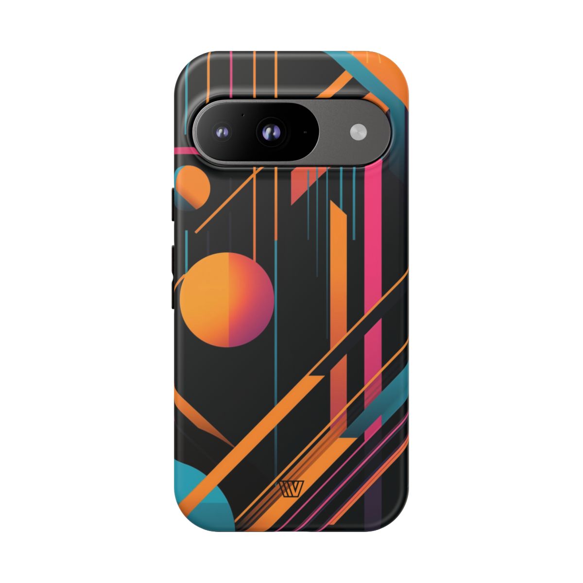 Bold Retro Lines Tough Phone Case – Google Pixel 9, Matte