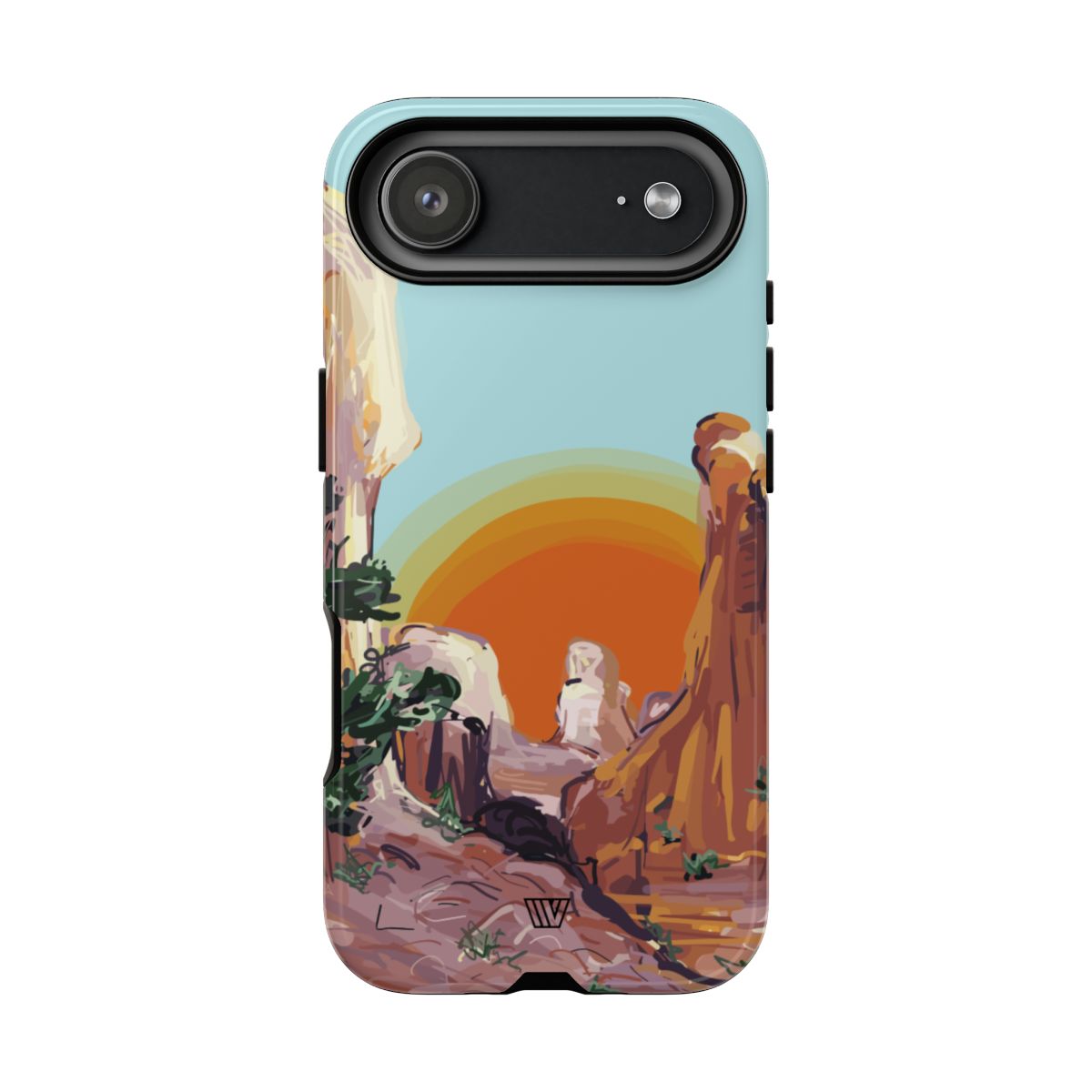 Desert Sunrise Trovvve x Earth Formations Tough Phone Case – iPhone 17 Air, Glossy