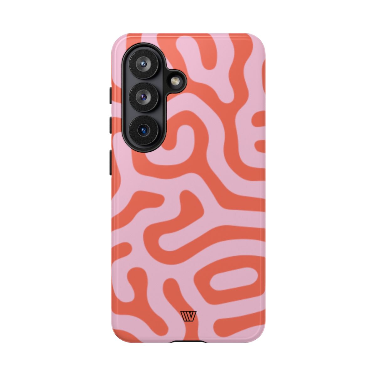 Coral Organic Lines Tough Phone Case – Samsung Galaxy S26, Glossy