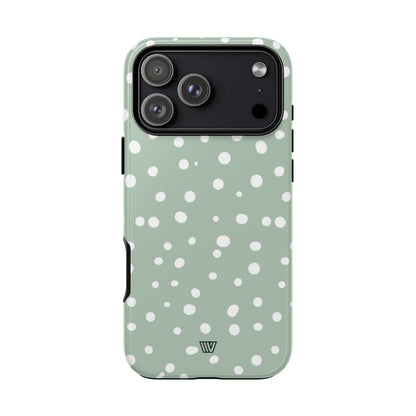 Pastel Green Dots Tough Phone Case – iPhone 18 Pro Max, Glossy