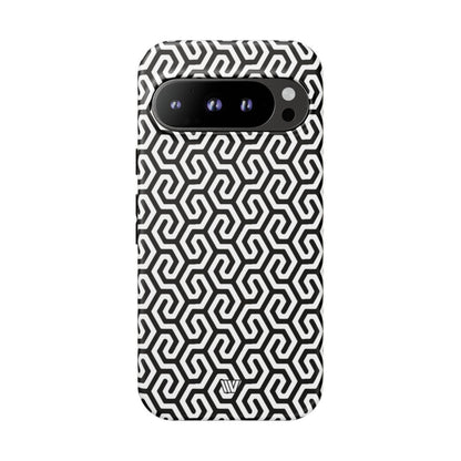 Twisted Grid Tough Phone Case – Google Pixel 9 Pro, Matte