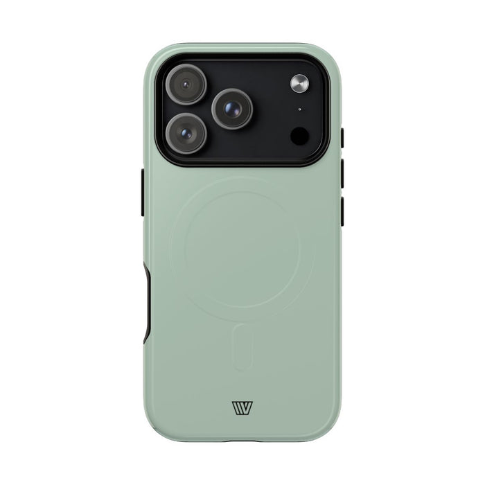 Pastel Green Solid MagSafe Tough iPhone Case – iPhone 18 Pro, Glossy