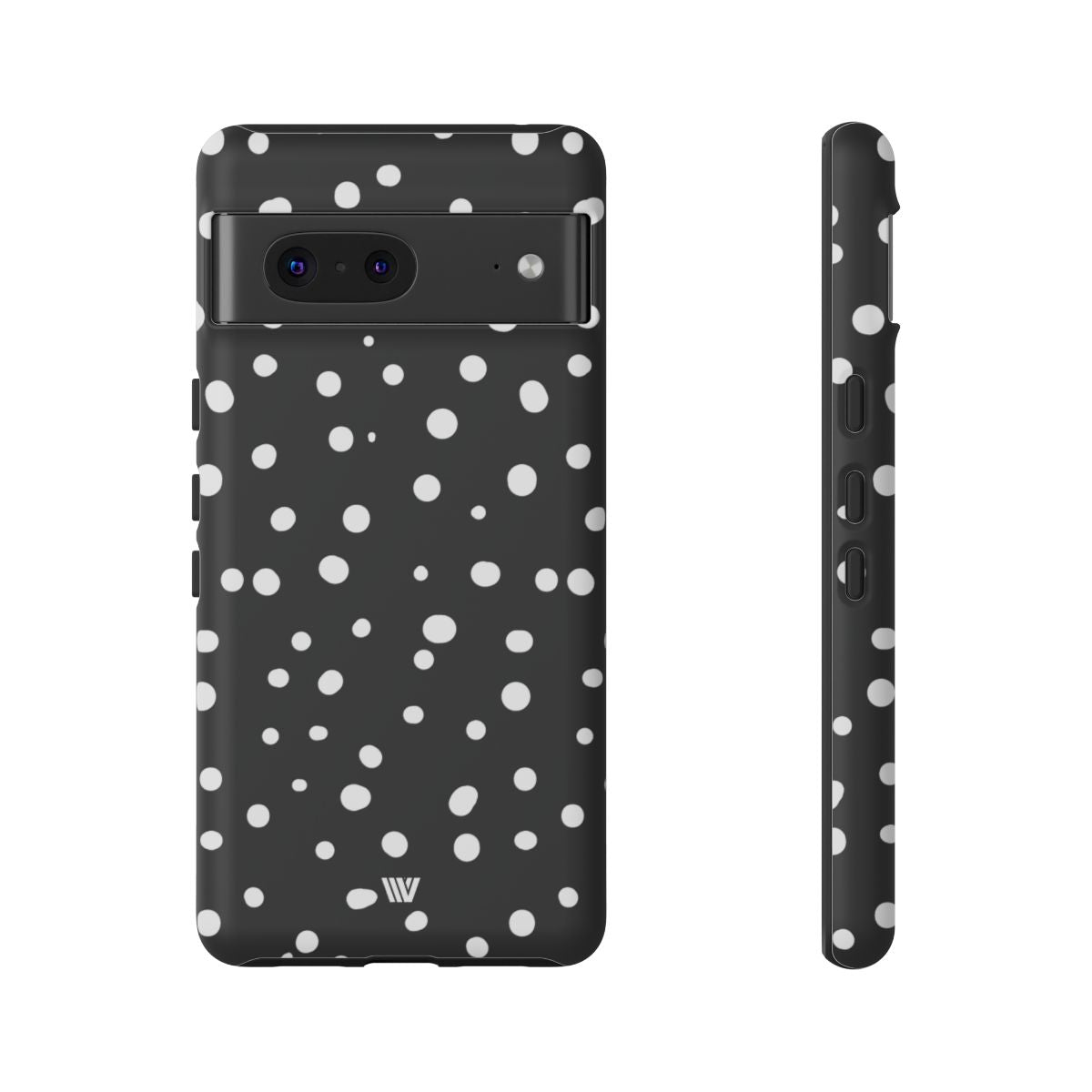 Black and White Dots Tough Phone Case – Google Pixel 7, Matte